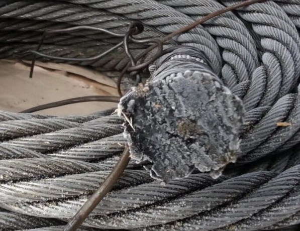 Канат стальной двойной круглопрядный левой свивки ВК ТК 11,5 мм ГОСТ 3071-88 фото